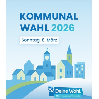 Das Logo der Kommunalwahl in Bayern